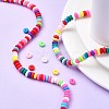 Handmade Polymer Clay Beads Strands X-CLAY-N008-008A-7