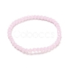 Faceted Glass Rondelle Beads Stretch Bracelet for Kid BJEW-JB06807-20-1