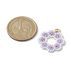 Seed Beads Beaded Charms PALLOY-MZ00205-01-2