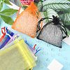 20Pcs 10 Colors Rectangle Organza Drawstring Bags CON-YW0001-31A-8
