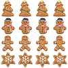 48Pcs 4 Styles Christmas Plastic Cabochons FIND-SC0011-29-1