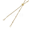 Adjustable 304 Stainless Steel Slider Chains Lariat Necklaces Makings AJEW-JB01664-01-3