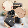 Wood & Plastic Rectangle Photo Frame Stand DJEW-WH0072-13A-01-4