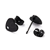 304 Stainless Steel Stud Earring Findings Ion Plating(IP) STAS-I183-07A-07EB-3