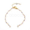 Natural Mixed Stone Handmade Beaded Chains Bracelet Making AJEW-JB00907-2
