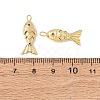 Brass Micro Pave Cubic Zirconia Pendants KK-C143-52A-G-3