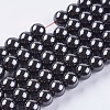 Magnetic Synthetic Hematite Beads Strands X-G-Q893-8mm-1