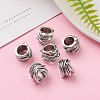Tibetan Style Alloy Tube Barrel Beads TIBEB-LF11253YKG-AS-LF-6