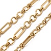 304 Stainless Steel Rectangle with Ring Link Chains CHS-Z007-21G-1