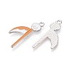 Halloween Theme Alloy Enamel Pendants ENAM-T022-54P-09-2