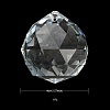 Transparent K9 Glass Pendants GLAA-YW0001-101-3
