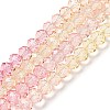 Transparent Painted Glass Beads Strands DGLA-A034-T6mm-A09-2