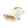 Christmas Theme Cotton Fabric Cloth Bag ABAG-H104-A01-4
