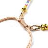 Adjustable Miyuki Glass Seed & Natural Pearl Braided Beaded Bracelets BJEW-O187-02-2