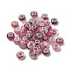 Printed Transparent Resin European Beads RESI-C063-03I-1