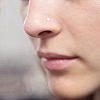 Acrylic L-Shaped Nose Ring AJEW-YW0001-06A-7