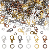 180Pcs 6 Colors Zinc Alloy Lobster Claw Clasps FIND-ME0001-81-1