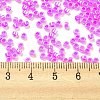 Electroplate Transparent Glass Seed Beads SEED-S042-16A-08-4