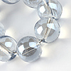 Electroplate Glass Beads Strands X-EGLA-Q062-8mm-A07-4