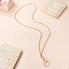 Stainless Steel Paperclip Chains Keychain HJEW-SW00179-01-4