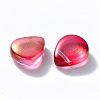 Transparent Spray Painted Glass Beads GLAA-T016-29B-2
