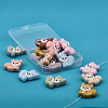 20Pcs 10 Colors Squirrel Food Grade Eco-Friendly Silicone Focal Beads SIL-GL0001-02-5