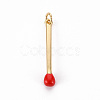 Brass Enamel Pendants X-KK-S362-032C-NR-1