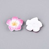Plumeria Flower Opaque Resin Cabochons CRES-T025-30D-02-3