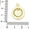 Brass Micro Pave Cubic Zirconia and Enamel and ABS Imitation Pearl Pendants KK-D325-24G-03-3