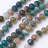 Natural Grade A Striped Agate/Banded Agate Beads Strands G-E478-07-6mm-1