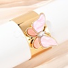304 Stainless Steel Acrylic Cuff Bangles for Women LS-BJEW-A049-05G-01-3