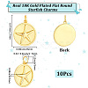 10Pcs Brass Pendants KK-BBC0027-97-2