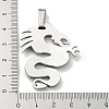 Ion Plating(IP) 304 Stainless Steel Pendants STAS-M329-01-4