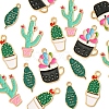 16Pcs 4 Styles Alloy Enamel Pendants ENAM-FS0001-86-3