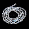 Electroplate Transparent Glass Beads Strands LS-EGLA-A035-T3mm-L19-2