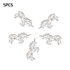 Tarnish Resistant 201 Stainless Steel Filigree Joiners STAS-S105-T577D-1-5