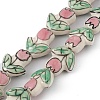 Handmade Porcelain Beads Strands PORC-F008-01-1