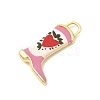Printed Brass Pendants KK-K274-06G-16-2