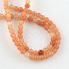 Natural Red Aventurine Round Beads Strands G-S148-8mm-2