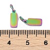 Ion Plating(IP) 304 Stainless Steel Pendants STAS-I311-31A-RC-2