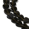 Natural Golden Sheen Obsidian Beads Strands G-M403-A46-03-4