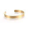 304 Stainless Steel Blank Cuff Bangles BJEW-E361-11G-2
