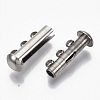 Tarnish Resistant 304 Stainless Steel Slide Lock Clasps STAS-S079-158P-3