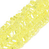 Electroplate Transparent Glass Beads Strands LS-EGLA-Q139-01A-A16-1