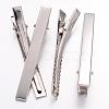 Platinum Plated Iron Flat Alligator Hair Clip Findings for DIY Hair Accessories Making X-IFIN-S286-77mm-1