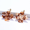 Alloy & Acrylic Dangle Stud Earrings FS-WG0D14E-04-1