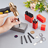 2 Sets 2 Styles Carbon Steel Stamps AJEW-UN0001-98A-3
