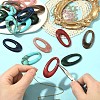 24Pcs 6 Colors Acrylic Pendants OACR-FS0002-64-4