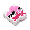 Awareness Ribbon Theme Silicone Beads SL-CBAD2AE-01B-03-2