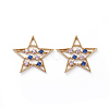 Brass Micro Pave Cubic Zirconia Pendants ZIRC-K083-003G-1